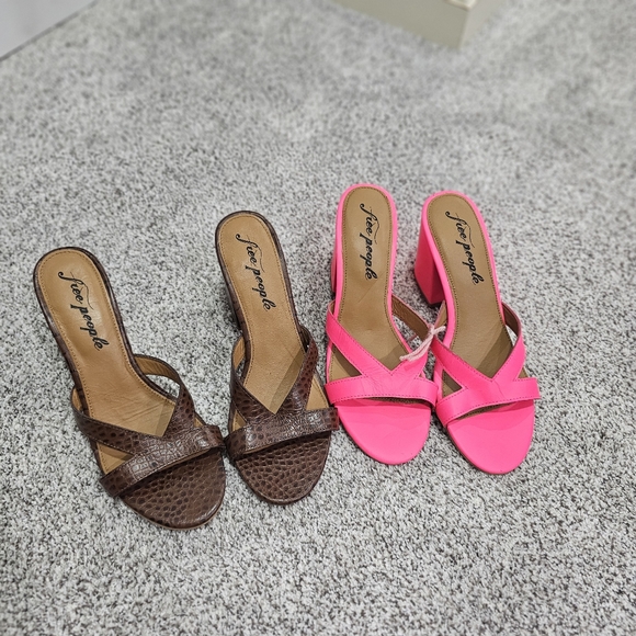 Free People Shoes - Free People Charlie V Heel Sandal Bundle